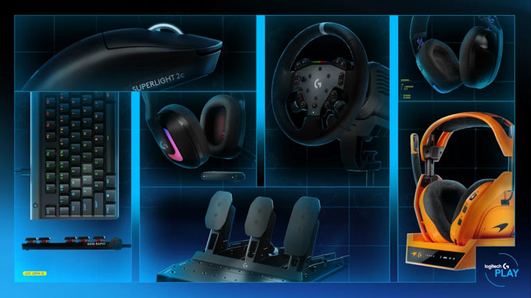 Logitech G PLAY 2025: marca revela 10 novos produtos gamer e parceria com McLaren